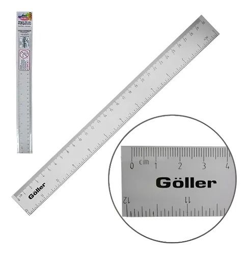 REGUA ACRILICA GOLLER 30 CM